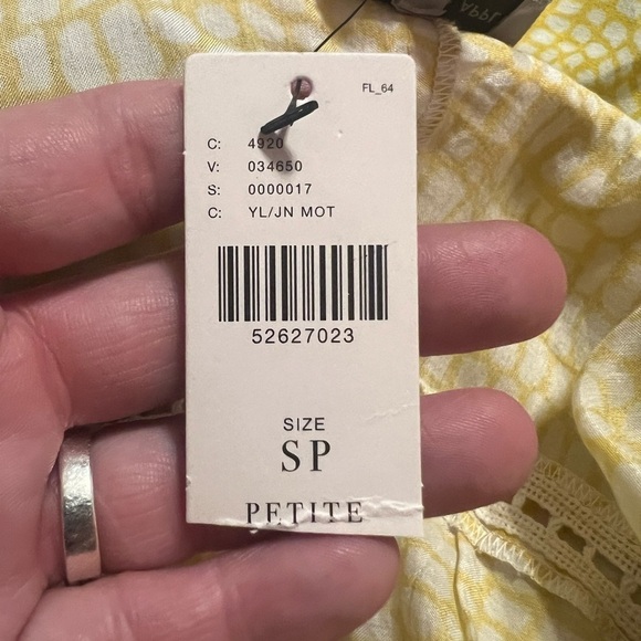 Anthropologie Conditions Apply NWT Corinna yellow peasant blouse - Picture 11 of 13